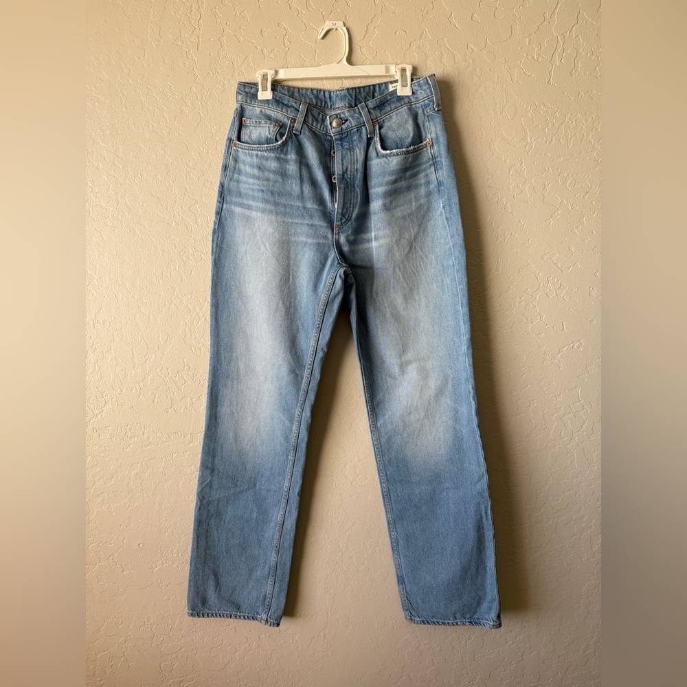 rag & bone Light Blue Straight Jeans - Picture 2 of 8
